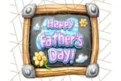 Father's Day Clipart PNG, Funny Dad Cartoon Clip Art Product Image 4
