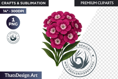 Flower Clipart PNG, Botanical Illustration Floral graphic Product Image 1