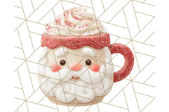Christmas Coffee Mugs Clipart PNG Festive Cups Product Image 4