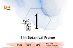 Botanical Frame Monogram Product Image 1