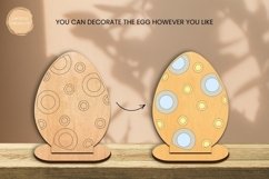 Coloring Easter Egg Laser Cut | Glowforge | SVG Product Image 2