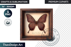 Dark Academia PNG, Gothic Butterfly Clipart Moody ephemera Product Image 1