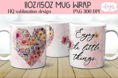 Mental health mug wrap sublimation PNG, 11oz 15oz mugs Product Image 2