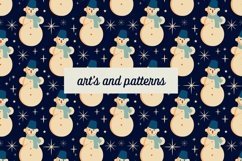 Retro Christmas patterns | Retro Christmas digital paper Product Image 19