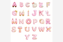 Happy Birthday Alphabet PNG | Girls Birthday Letters Clipart Product Image 2