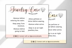 Editable Jewelry Care Card Canva Template - 5 Colors 3 Product Image 3