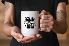 15 oz Mug MockUp, Man Mug Mockup, Ceramic Mug Mockup Product Image 1