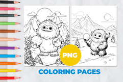 Yeti Coloring Pages | Coloring book Product Image 1
