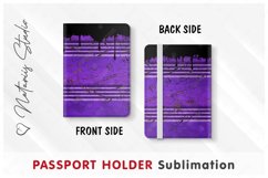 Oil Drum pattern - Passport Holder sublimation. Product Image 3