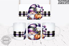 Halloween Gnome Mug Wrap Sublimation - Halloween PNG Product Image 1