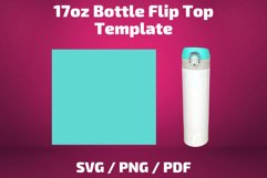 17 oz flip top straight sublimation tumbler template Product Image 1