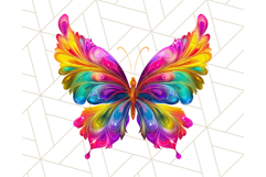 Colorful Butterfly Clipart PNG Clipart, Rainbow Butterfly Product Image 4