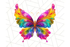Colorful Butterfly Clipart PNG Clipart, Rainbow Butterfly Product Image 4
