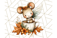 Fall Fairy Animal Clipart PNG, Woodland Creatures With Wings Product Image 4