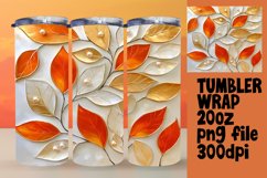Creative Tumbler Wrap Template , 3D Flower Product Image 1