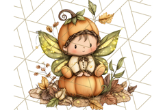 Halloween Fairy Clipart PNG, Spooky Cute Character Art Product Image 4