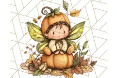 Halloween Fairy Clipart PNG, Spooky Cute Character Art Product Image 4