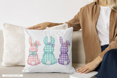 Cute Easter Bunnies Png Sublimation Product Image 3