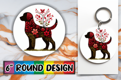 Cozy Round Car Coaster Magic, Flower Animals Product Image 1