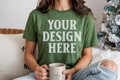 Island Green Comfort Colors 1717 Christmas Shirt Mockup, Coz Product Image 1