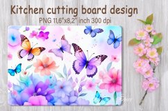 Easter cutting board sublimation| Flowers chopping boards Product Image 11