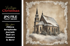 Huge Vintage Christmas Digital Paper Backgrounds Bundle Product Image 25