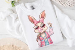 Cute Easter Bunny Clipart, Happy Easter Sublimation PNG Product Image 3
