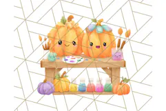 Creepy Carnival Halloween Clipart PNG with Hayride Art Product Image 4