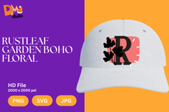 Rustleaf Garden Boho Floral Monogram Product Image 1