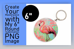 Beautiful Circle PNG for Sublimation , Flamingo Product Image 1