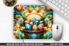 Easter Basket Mouse Pad Sublimation, Easter Mouse Pad PNG Product Image 1
