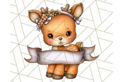 Woodland Autumn Parade Clipart PNG Fall Animals Product Image 4