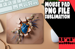 Cheerful DESK MAT Inspirational Magic, 3D Heart Product Image 1