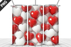 Valentines Love Skinny Tumbler PNG Wrap| Valentines Tumbler Product Image 5