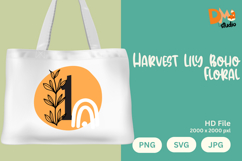 Harvest Lily Boho Floral Monogram Product Image 1