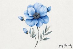 Wild flowers butterflies and dragonfly Clipart PNG Product Image 1