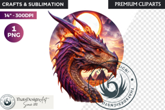 Fantasy Dragon Clipart, dragon PNG, Fantasy PNG graphics Product Image 1