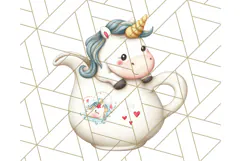 Princess Tea Party PNG Clipart with Teacups & Fancy Treats Product Image 4
