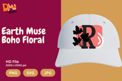 Earth Muse Boho Floral Monogram Product Image 1