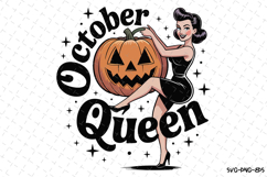 October Queen Svg | Halloween Svg | Svg Cut Files Product Image 1