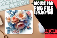 Whimsical Vibrant Floral Pattern Pad: Sublimation Delight Product Image 1