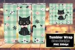 Artistic Watercolor Kitten Tumbler Wrap Product Image 1