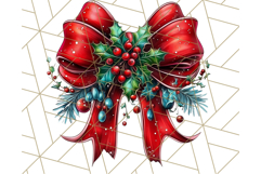 Bright Shiny Christmas Bows PNG Clipart, Winter Holiday Png Product Image 4