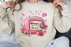 Retro Valentine Clipart PNG Product Image 1