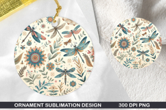 Butterfly Stained Glass Ornament PNG, Digital Download File Product Image 1