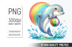 Summer Clipart PNG Bundle, Beach Clipart Design Product Image 17
