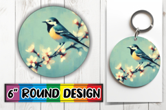 Circle of Happiness Keychain PNG, Birds Product Image 1