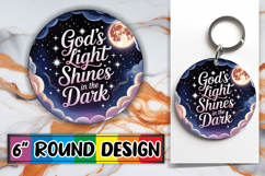 Radiant Circle Keychain Magic PNG, Religious Product Image 1