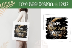 Floral Gold Moon Illustration, Make Your Own Magic PNG Product Image 1