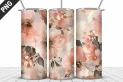 Flowers Tumbler Wrap | Sublimation Design | Tumble PNG Product Image 2